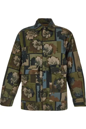 UMA WANG Homme, Vestes, Vert, Taille: M Veste en Coton Tavis Top