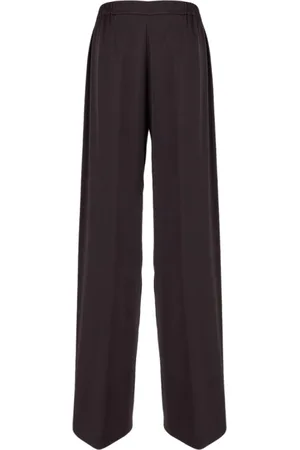 GENTRYPORTOFINO Femme, Pantalons, Violet, Taille: 36 FR Pantalon Droit en Laine Violette