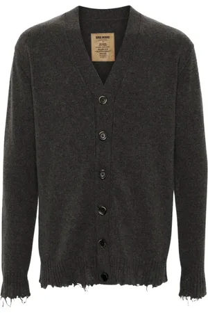 UMA WANG Homme, Pulls, Gris, Taille: M Cardigan en cachemire