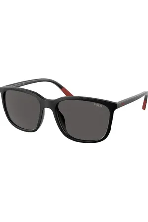 Ralph Lauren Homme, Accessoires, Noir, Taille: ONE Size Lunettes de soleil en acétate avec verre gris