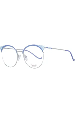 ANA HICKMANN Femme, Accessoires, Bleu, Taille: ONE Size Montures Optiques Papillon Demi-Cerclées Bleues
