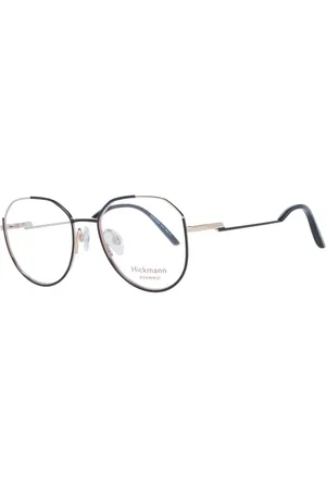 ANA HICKMANN Femme, Accessoires, Noir, Taille: ONE Size Montures Optiques Rondes en Métal Noir pour Femmes