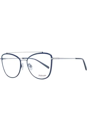 ANA HICKMANN Femme, Accessoires, Bleu, Taille: ONE Size Monture Optique Aviateur en Métal Bleu pour Femmes