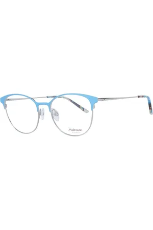 ANA HICKMANN Femme, Accessoires, Bleu, Taille: ONE Size Monture Optique Métallique Cat Eye Bleue