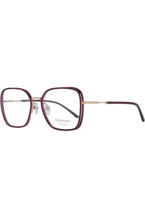 ANA HICKMANN Femme, Accessoires, Rouge, Taille: ONE Size Montures Optiques Carrées en Métal Rouge