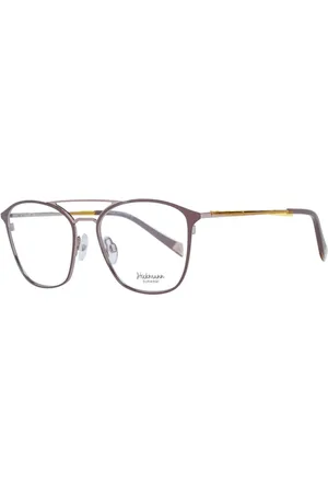 ANA HICKMANN Femme, Accessoires, Brun, Taille: ONE Size Monture Aviateur Optique Marron avec Métal