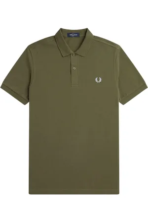 Fred Perry Homme, Tops, Vert, Taille: S Polo Classique en Coton M6000