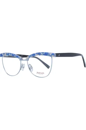 ANA HICKMANN Femme, Accessoires, Bleu, Taille: ONE Size Montures Optiques Carrées Bleues à Bord Complet