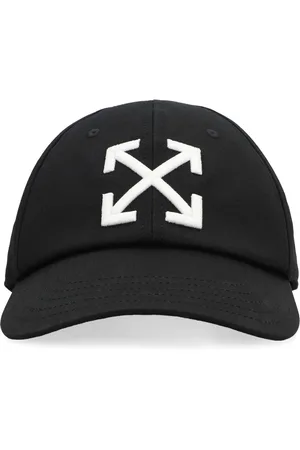 OFF-WHITE Homme, Accessoires, Noir, Taille: ONE Size Casquette de baseball en coton avec visière rigide