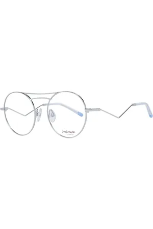 ANA HICKMANN Femme, Accessoires, Gris, Taille: ONE Size Monture Aviateur Optique Argent avec Étui