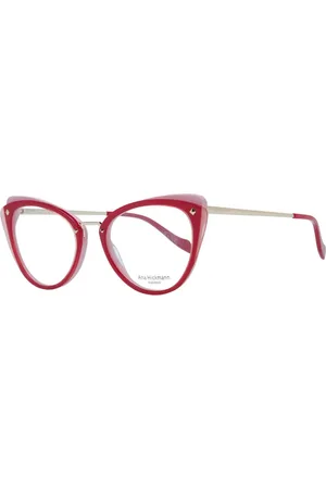 ANA HICKMANN Femme, Accessoires, Rouge, Taille: ONE Size Monture Optique Papillon en Acétate Rouge