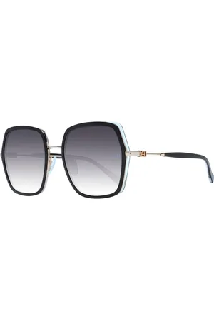 ANA HICKMANN Femme, Accessoires, Noir, Taille: ONE Size Lunettes de Soleil Carrées en Métal Noir avec Verres Dégradés