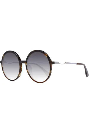 ANA HICKMANN Femme, Accessoires, Brun, Taille: ONE Size Lunettes de soleil rondes marron avec verres dégradés