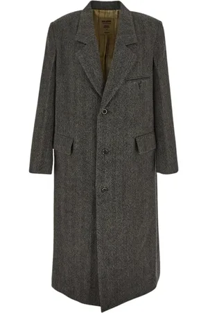 UMA WANG Homme, Manteaux, Vert, Taille: M Manteau Celia en Laine
