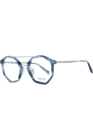 ANA HICKMANN Femme, Accessoires, Bleu, Taille: ONE Size Monture Optique Aviateur Bleue avec Verres de Démonstration