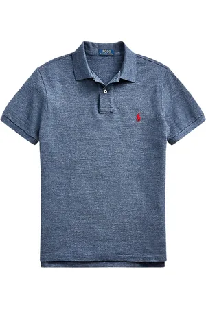 Ralph Lauren Homme, Tops, Bleu, Taille: XS Polo Bleu avec Logo Poney Rouge