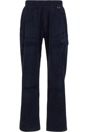 Family First Homme, Pantalons, Bleu, Taille: L Pantalon Cargo en Velours de Coton