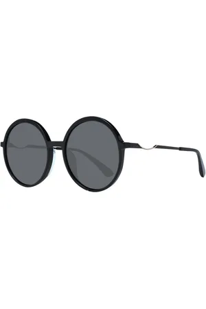 ANA HICKMANN Femme, Accessoires, Noir, Taille: ONE Size Lunettes de soleil rondes noires avec protection UV