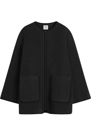 Totême Femme, Vestes, Noir, Taille: 42 FR Veste en laine au design chic