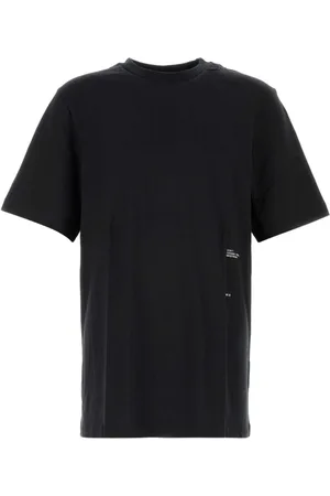 OAMC Homme, Tops, Noir, Taille: S T-shirt en coton noir