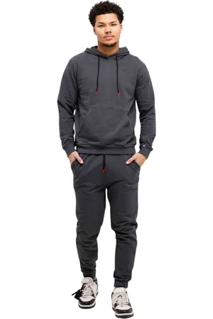 Cruyff Homme, Sport, Gris, Taille: M Ensemble dentraînement Homme Gris À Capuche