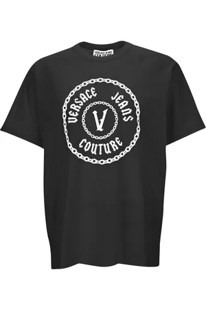 VERSACE Homme, Tops, Noir, Taille: 2XL T-shirts et Polos