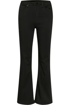 Kaffe Femme, Jeans, Noir, Taille: 42 FR Jean Évasé Noir Profond