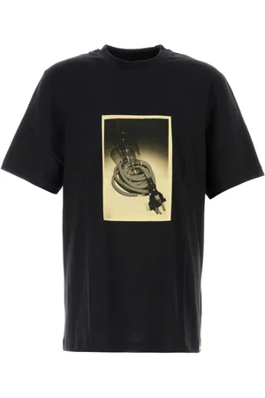 OAMC Homme, Tops, Noir, Taille: M T-shirt en Coton Noir Classique