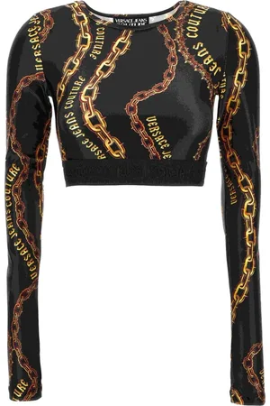 VERSACE Femme, Tops, Noir, Taille: 36 FR T-shirts et Polos