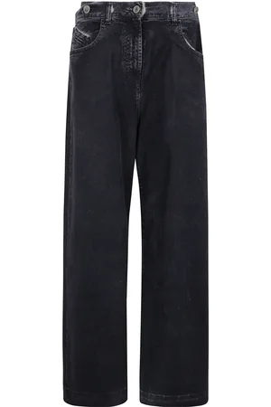 The Attico Femme, Jeans, Bleu, Taille: W28 Pantalon Long en Toile Enduite Bleu Marine
