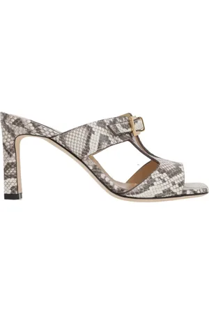 Sergio Rossi Femme, Chaussures, Multicolore, Taille: 37 1/2 EU Mules en python imprimé