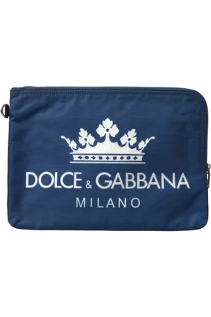 Dolce & Gabbana Femme, Pre-owned, Bleu, Taille: ONE Size Pre-owned Tissu pochettes-minaudieres