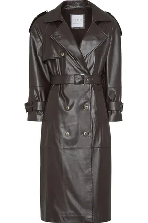 MVP Wardrobe Femme, Manteaux, Brun, Taille: 36 FR Spirit Trench