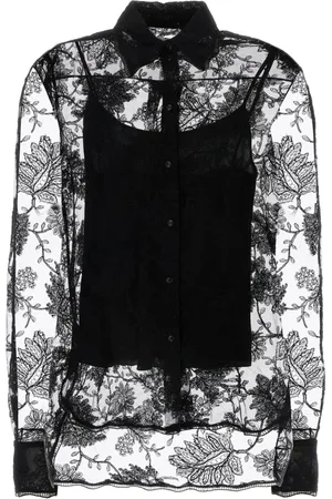 ERMANNO SCERVINO Femme, Blouses et Chemises, Noir, Taille: 36 FR Chemise en Dentelle