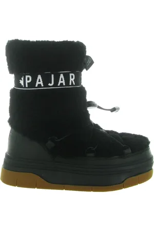 Pajar Femme, Chaussures, Noir, Taille: 37 EU Bottes hautes en cuir marron