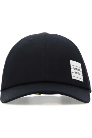 Thom Browne Homme, Accessoires, Bleu, Taille: S Casquette de baseball en coton bleu nuit
