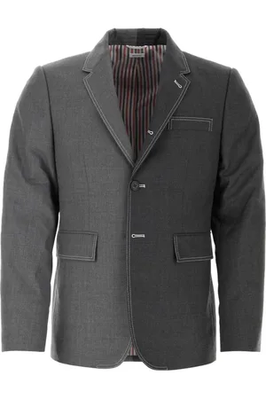 Thom Browne Homme, Vestes, Multicolore, Taille: L Blazer en twill bicolore