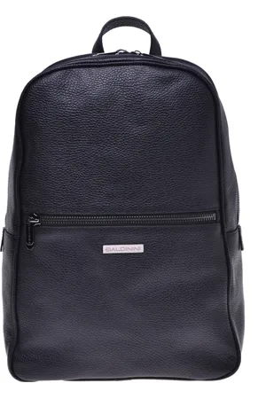 BALDININI Homme, Sacs, Noir, Taille: ONE Size Backpack in blue tumbled leather