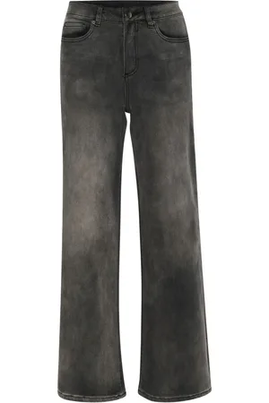 Kaffe Femme, Jeans, Bleu, Taille: 36 FR Jean Taille Haute Denim Gris Moyen