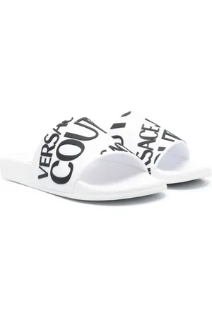 VERSACE Homme, Chaussures, Blanc, Taille: 43 EU Sandales