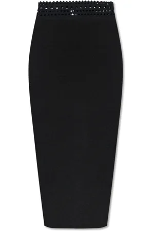 Alaïa Femme, Jupes, Noir, Taille: 38 FR Jupe avec finition décorative