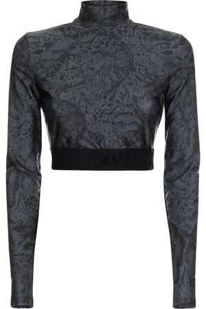 Roberto Cavalli Femme, Tops, Gris, Taille: 42 FR T-shirts et Polos