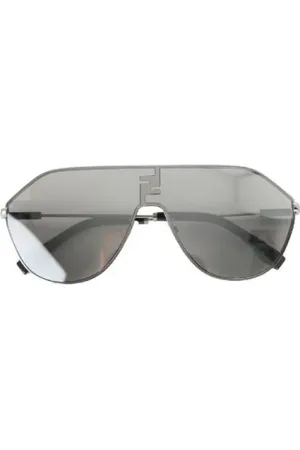 Fendi Femme, Pre-owned, Noir, Taille: ONE Size Pre-owned Metal lunettes-de-soleil