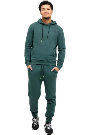 Cruyff Homme, Sport, Vert, Taille: M Ensemble dentraînement Homme Vert À Capuche
