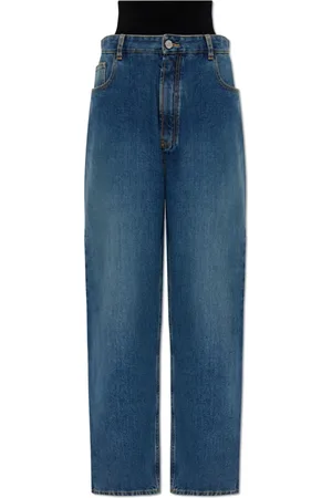 Alaïa Femme, Jeans, Bleu, Taille: 40 FR Jean taille haute