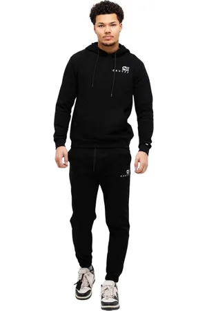Cruyff Homme, Sport, Noir, Taille: 2XL Ensemble dentraînement Homme Noir/Blanc