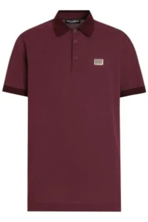 Dolce & Gabbana Homme, Tops, Rouge, Taille: S Polo Élégant