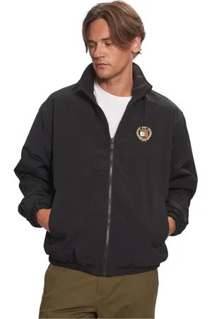 Tommy Hilfiger Homme, Vestes, Bleu, Taille: S Bomber Réversible avec Logo Brodé