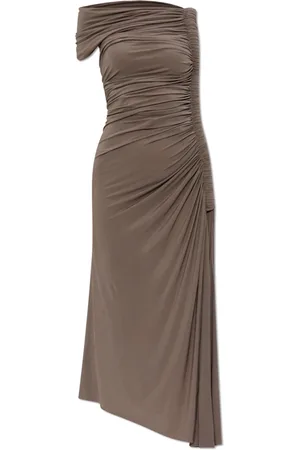 Alaïa Femme, Robes, Brun, Taille: 36 FR Robe avec drapé