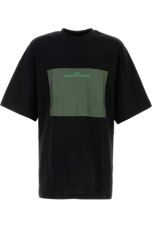 OAMC Homme, Tops, Noir, Taille: S T-shirt en Coton Noir Classique